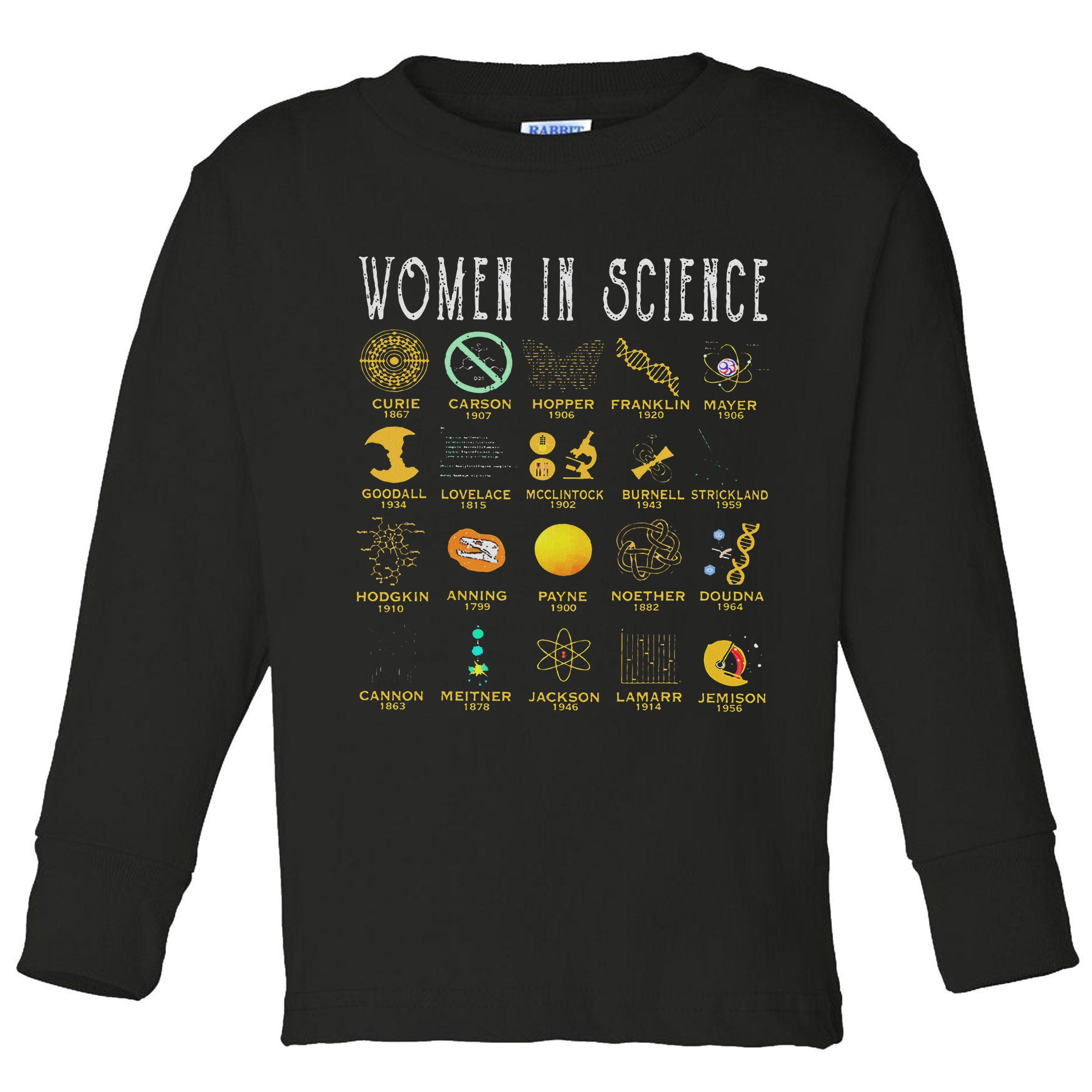 Women In Science Toddler Long Sleeve Shirt