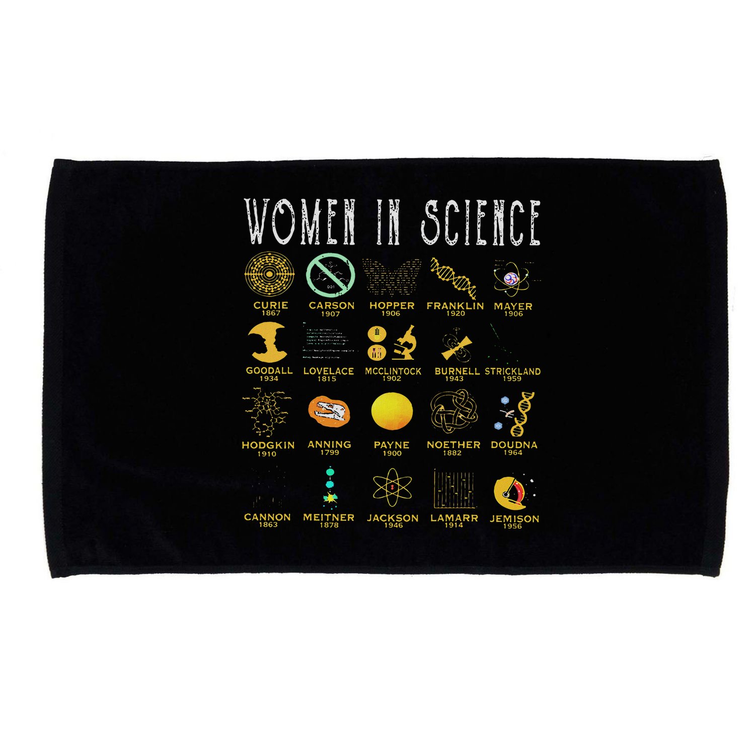 Women In Science Microfiber Hand Towel