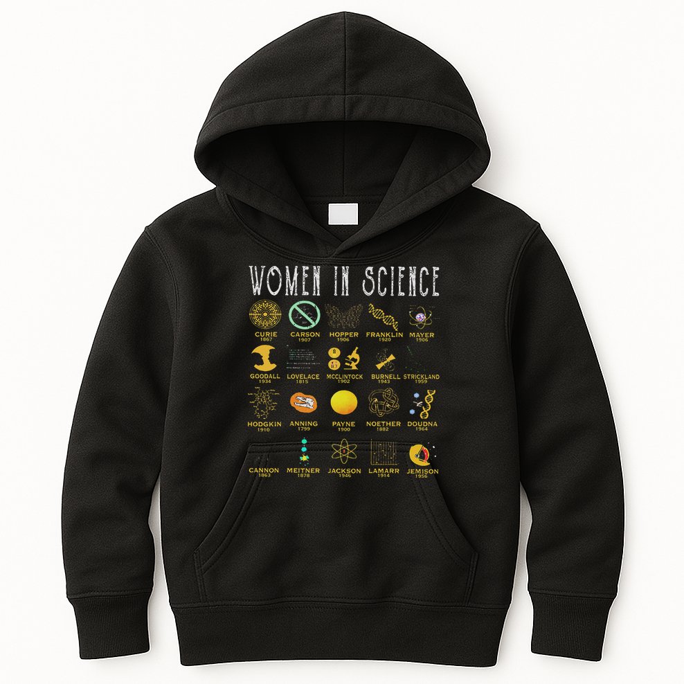 Women In Science Kids Hoodie