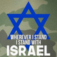 Wherever I Stand I Stand With Israel Legacy Tie Dye Trucker Hat
