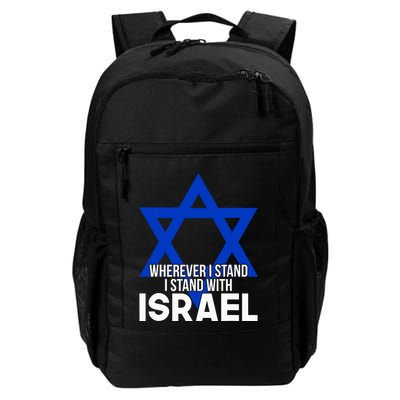 Wherever I Stand I Stand With Israel Backpack