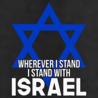 Wherever I Stand I Stand With Israel Adult Drive Performance Visor