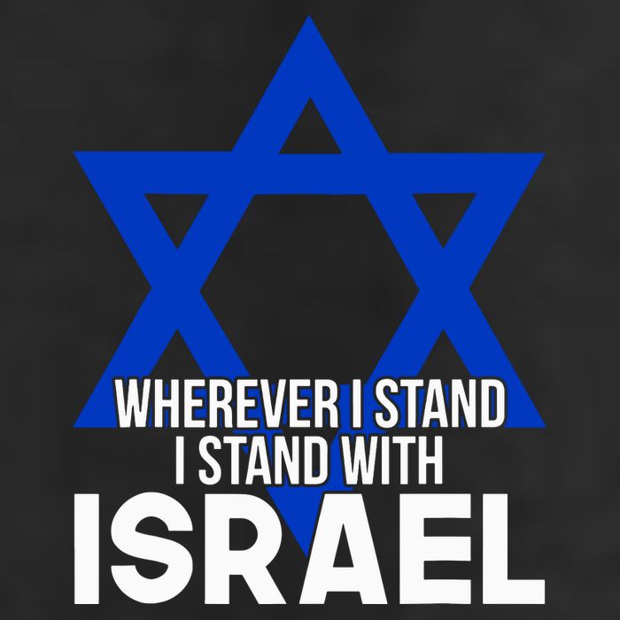 Wherever I Stand I Stand With Israel Adult Drive Performance Visor