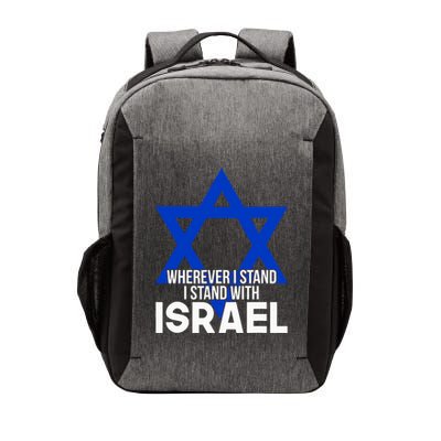 Wherever I Stand I Stand With Israel Vector Backpack