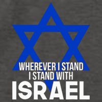 Wherever I Stand I Stand With Israel Vector Backpack