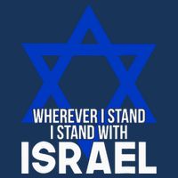 Wherever I Stand I Stand With Israel 7 Panel Mesh Trucker Snapback Hat