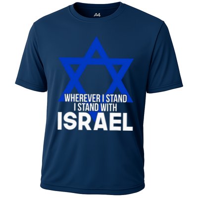 Wherever I Stand I Stand With Israel Performance Shirt