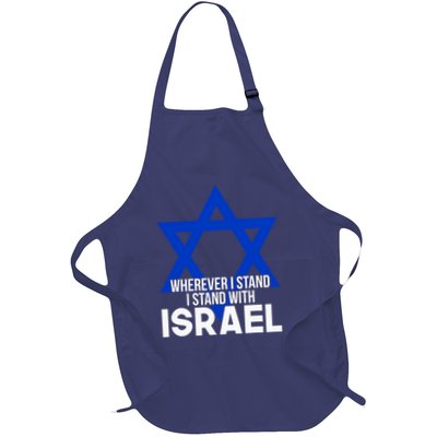 Wherever I Stand I Stand With Israel Apron