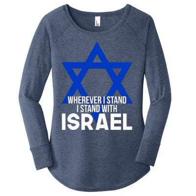 Wherever I Stand I Stand With Israel Women's Perfect Tri Tunic Long Sleeve Shirt