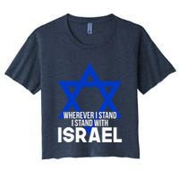Wherever I Stand I Stand With Israel Crop Top