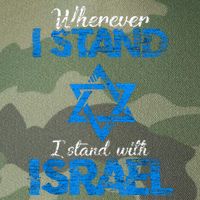 Wherever I Stand I Stand With Israel Legacy Tie Dye Trucker Hat