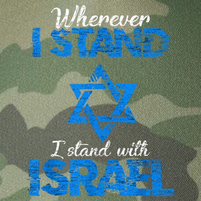 Wherever I Stand I Stand With Israel Legacy Tie Dye Trucker Hat