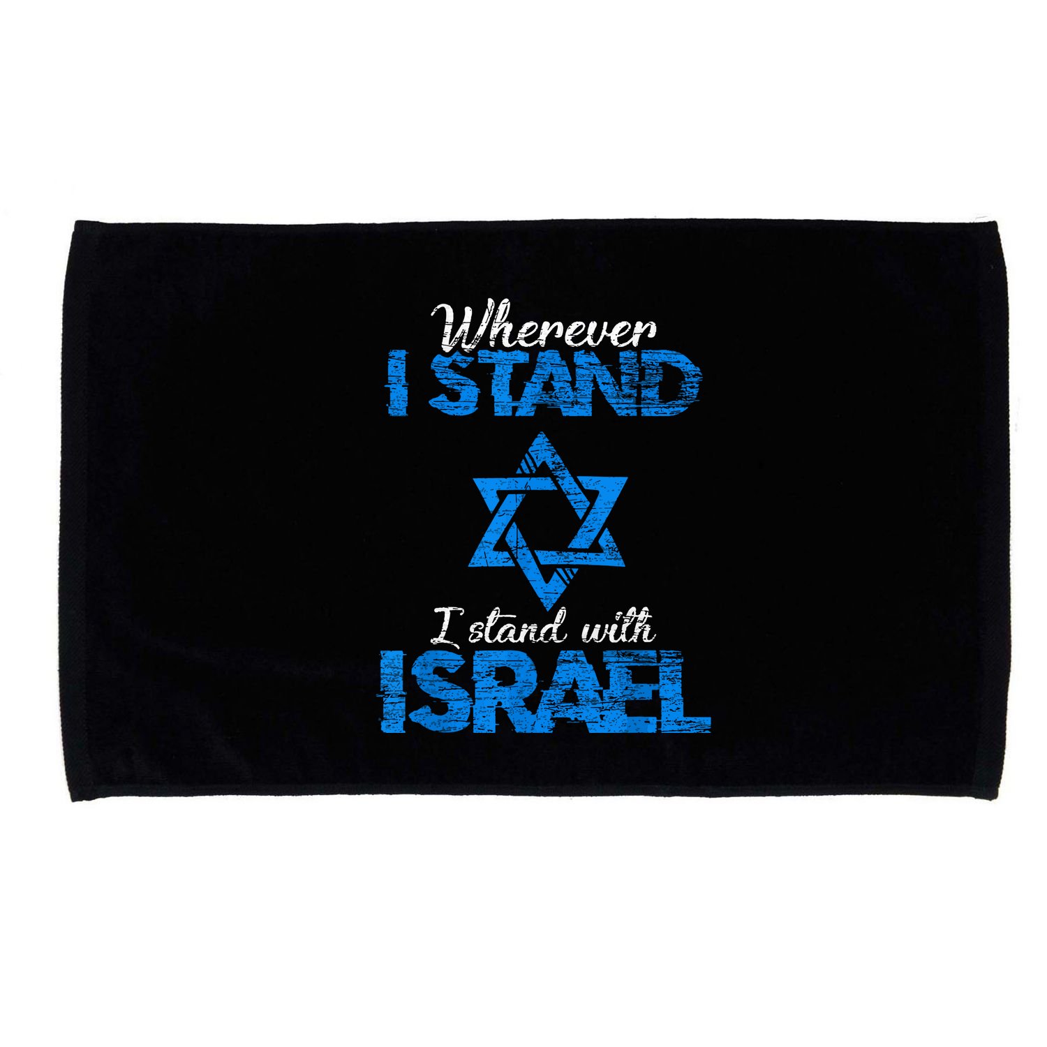 Wherever I Stand I Stand With Israel Microfiber Hand Towel