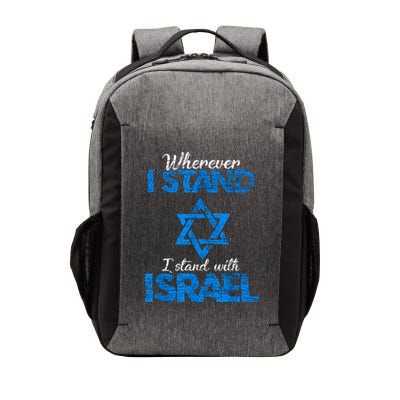 Wherever I Stand I Stand With Israel Vector Backpack