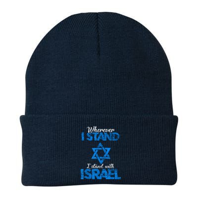 Wherever I Stand I Stand With Israel Beanie