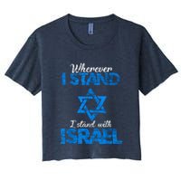 Wherever I Stand I Stand With Israel Crop Top