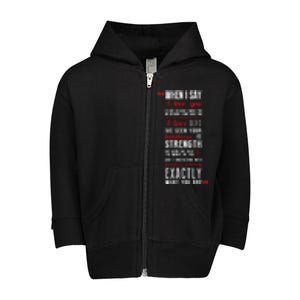 When I Say ... Toddler Zip Fleece Hoodie