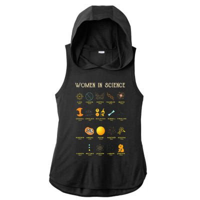 Women In Science Ladies PosiCharge Tri-Blend Wicking Draft Hoodie Tank