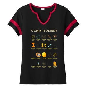 Women In Science Ladies Halftime Notch Neck Tee