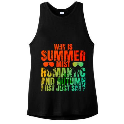 Why Is Summer Mist Romantic And Autumn Mist Just Sad Ladies PosiCharge Tri-Blend Wicking Tank