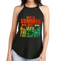 Why Is Summer Mist Romantic And Autumn Mist Just Sad Women's Perfect Tri Rocker Tank