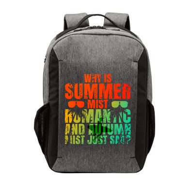 Why Is Summer Mist Romantic And Autumn Mist Just Sad Vector Backpack