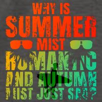 Why Is Summer Mist Romantic And Autumn Mist Just Sad Vector Backpack