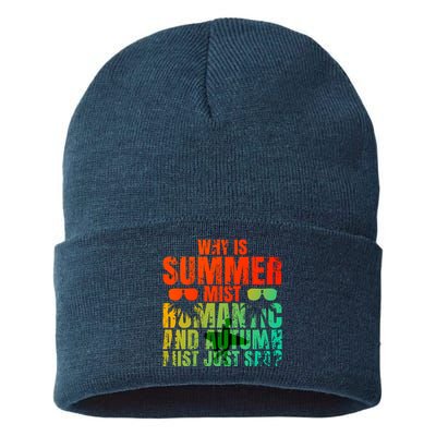 Why Is Summer Mist Romantic And Autumn Mist Just Sad Sustainable Knit Beanie