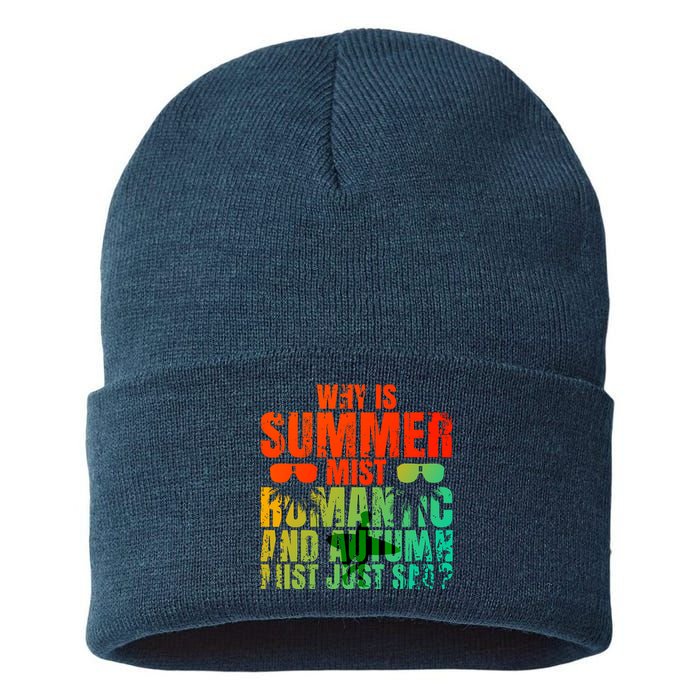 Why Is Summer Mist Romantic And Autumn Mist Just Sad Sustainable Knit Beanie