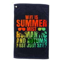 Why Is Summer Mist Romantic And Autumn Mist Just Sad Golf Towel