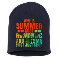 Why Is Summer Mist Romantic And Autumn Mist Just Sad Short Acrylic Beanie