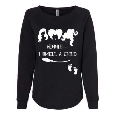 Winnie I Smell A Child Halloween Pregnancy Announcet Gift Womens California Wash Sweatshirt