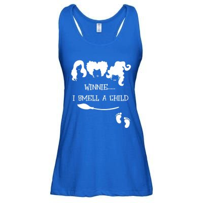 Winnie I Smell A Child Halloween Pregnancy Announcet Gift Ladies Essential Flowy Tank