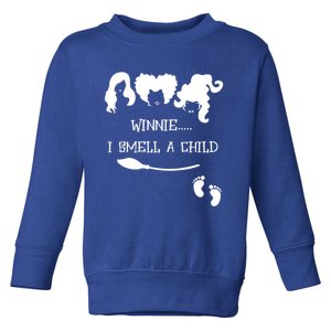 Winnie I Smell A Child Halloween Pregnancy Announcet Gift Toddler Sweatshirt