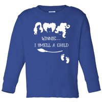 Winnie I Smell A Child Halloween Pregnancy Announcet Gift Toddler Long Sleeve Shirt