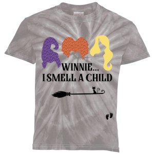 Winnie I Smell A Child Halloween Pregnancy Announcet Mom Gift Kids Tie-Dye T-Shirt