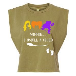 Winnie I Smell A Child Halloween Pregnancy Announcet Gift Garment-Dyed Women's Muscle Tee