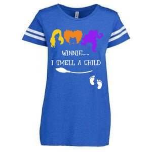 Winnie I Smell A Child Halloween Pregnancy Announcet Gift Enza Ladies Jersey Football T-Shirt