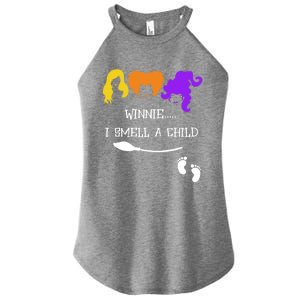 Winnie I Smell A Child Halloween Pregnancy Announcet Gift Women's Perfect Tri Rocker Tank