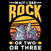 Wait I See A Rock Or Two Or Three Geologist Geology Stone Drawstring Bag