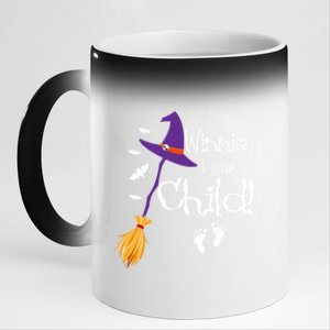 Winnie I Smell A Child Pregnancy Announcet Halloween Mom Great Gift 11oz Black Color Changing Mug