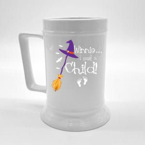 Winnie I Smell A Child Pregnancy Announcet Halloween Mom Great Gift Beer Stein