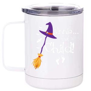 Winnie I Smell A Child Pregnancy Announcet Halloween Mom Great Gift 12 oz Stainless Steel Tumbler Cup