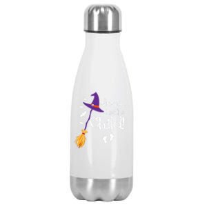 Winnie I Smell A Child Pregnancy Announcet Halloween Mom Great Gift Stainless Steel Insulated Water Bottle