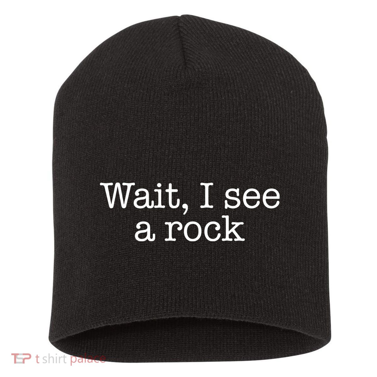 Wait I See A Rock Geology Teacher Short Acrylic Beanie