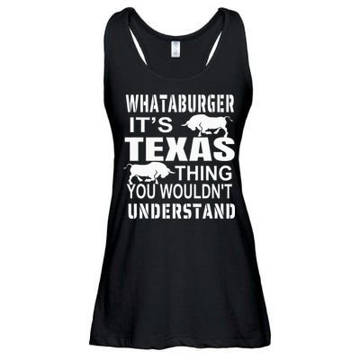 Whataburger It’S Texas Thing Funny Proud Texas Hometown Ladies Essential Flowy Tank
