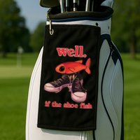 Well If The Shoe Fish Golf Towel