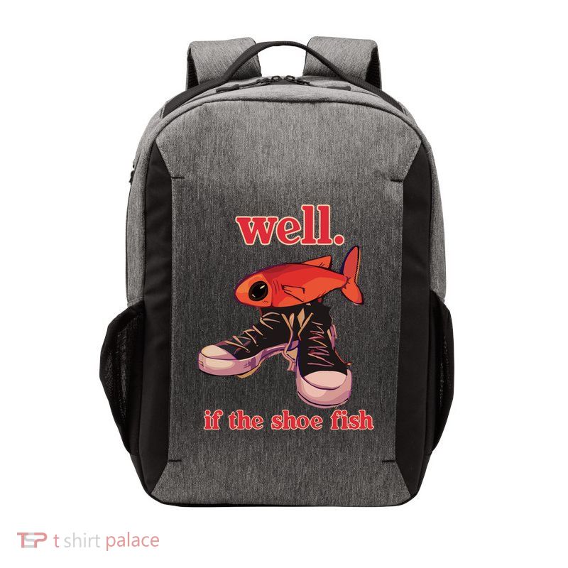 Well If The Shoe Fish Vector Backpack