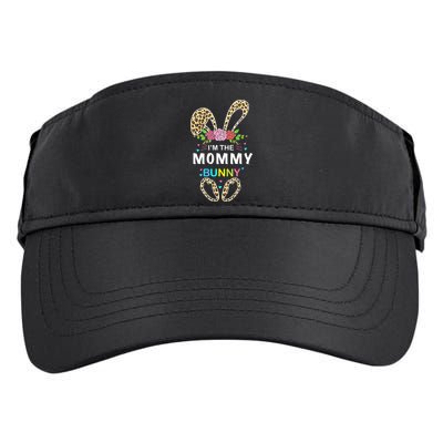 Womens I'm The Mommy Bunny Rabbit Easter Family Matching Adult Drive Performance Visor