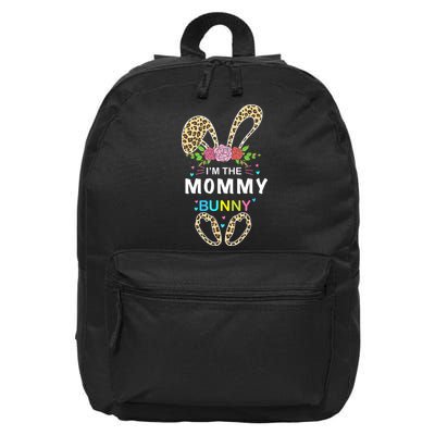 Womens I'm The Mommy Bunny Rabbit Easter Family Matching 16 in Basic Backpack